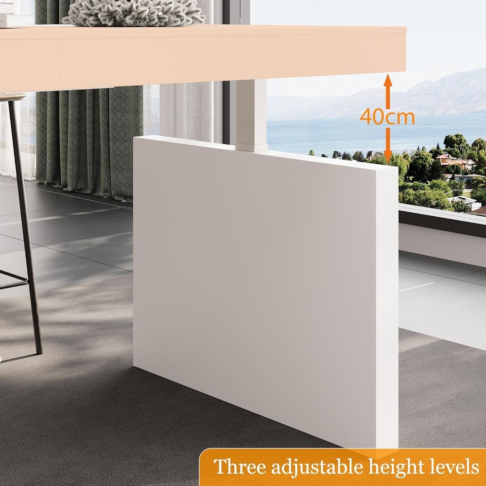 Adjustable Kitchen Island with Storage