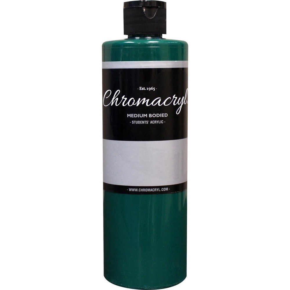 Chromacryl Students' Acrylic Paint Pint Deep Green