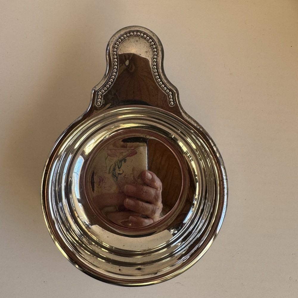 Vintage Silver Wine Taster Cup Bowl Baby Feeder