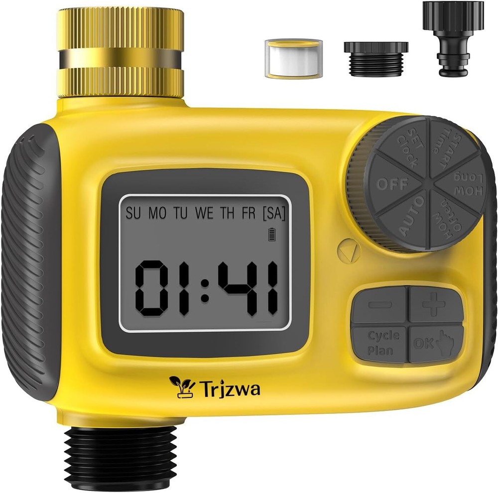 Sprinkler Timer Brass Swivel Water Timer for Garden Hose 1/2 Zone Programmable