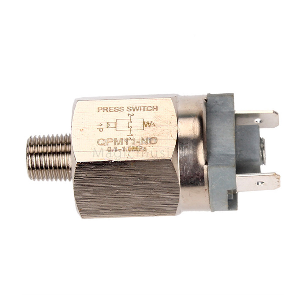 Plastic+Stainless Steel 1/4" Adjustable Diaphragm Pressure Controller NO Switch