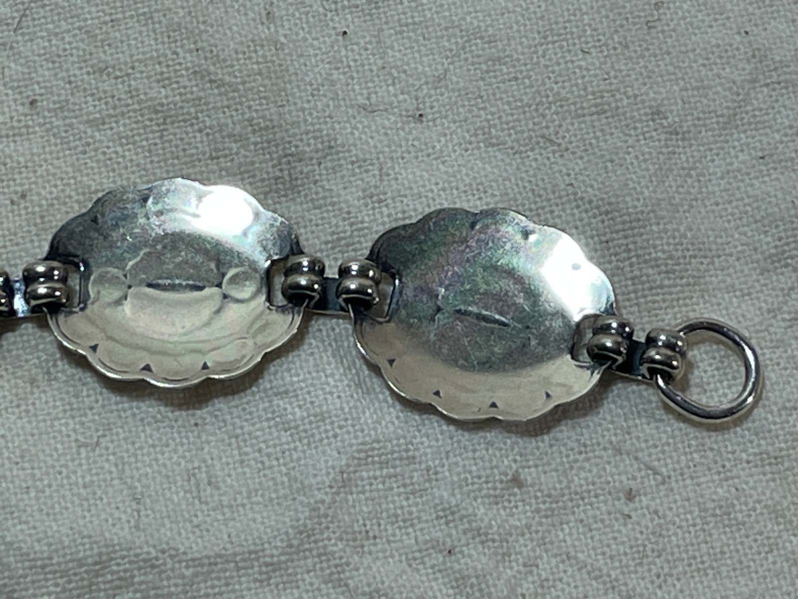 VTG 15.4g Sunrise Sterling Silver Concho Style Bracelet .925 American Made #3