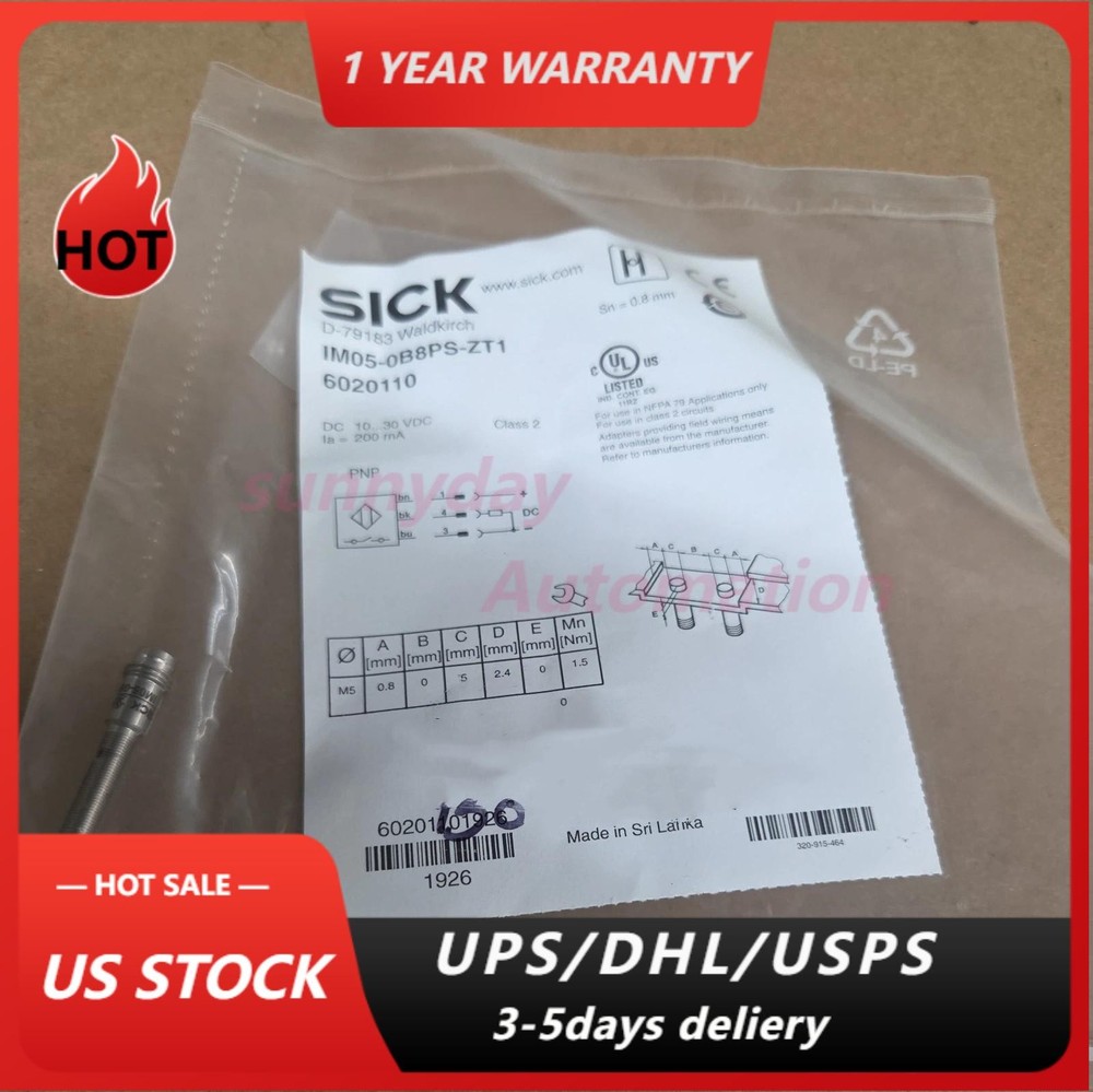 NEW Sick IM05-0B8PS-ZT1 Inductive Proximity Sensor