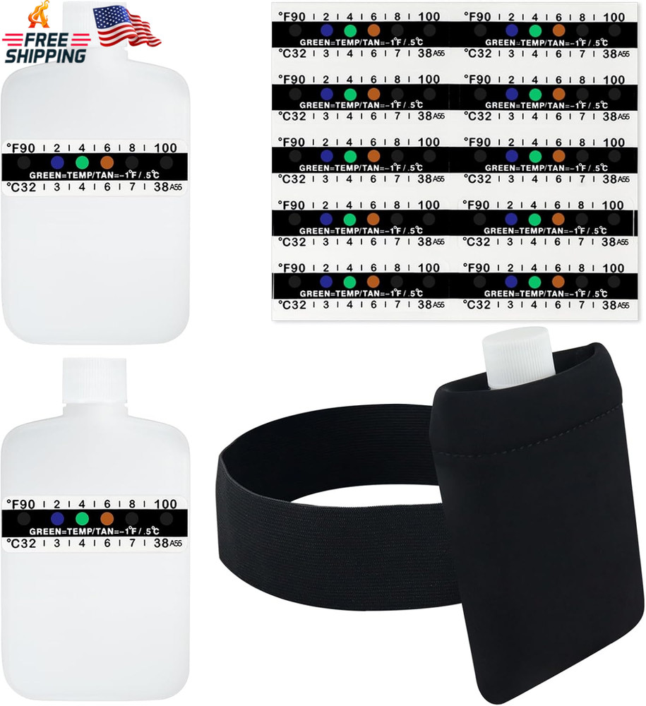 3Oz Urine Test Complete Kit, 2 Smaller Translucent Portable Empty Bottle, Hidden