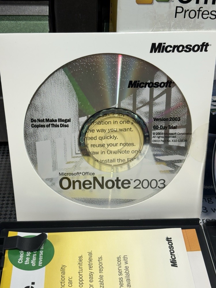 Microsoft Office 2003 Pro Word/Excel/Access/Outlook/PowerPoint/One Note w/ Key