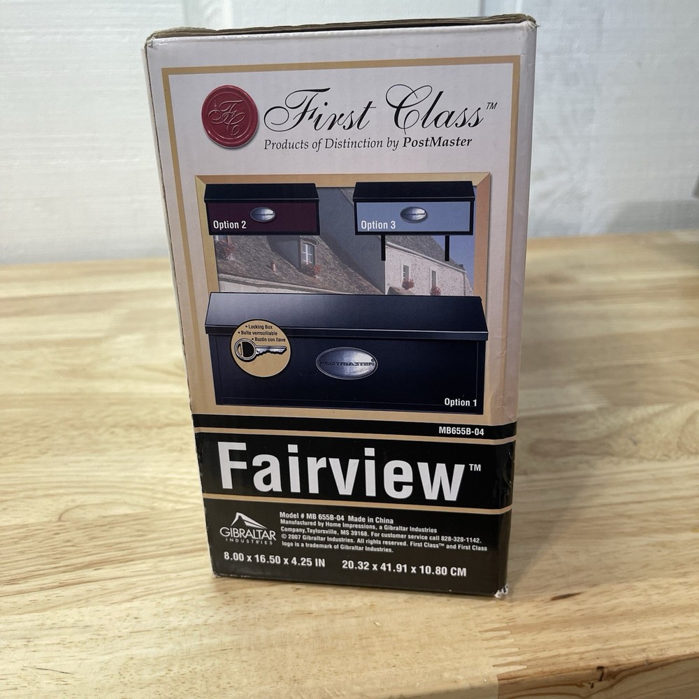 First Class Postmaster Steel house Mailbox