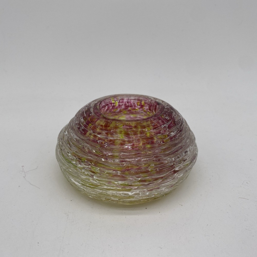 Gathering Glass - Hand Blown Votive Tea Light Candle Holder - Signed