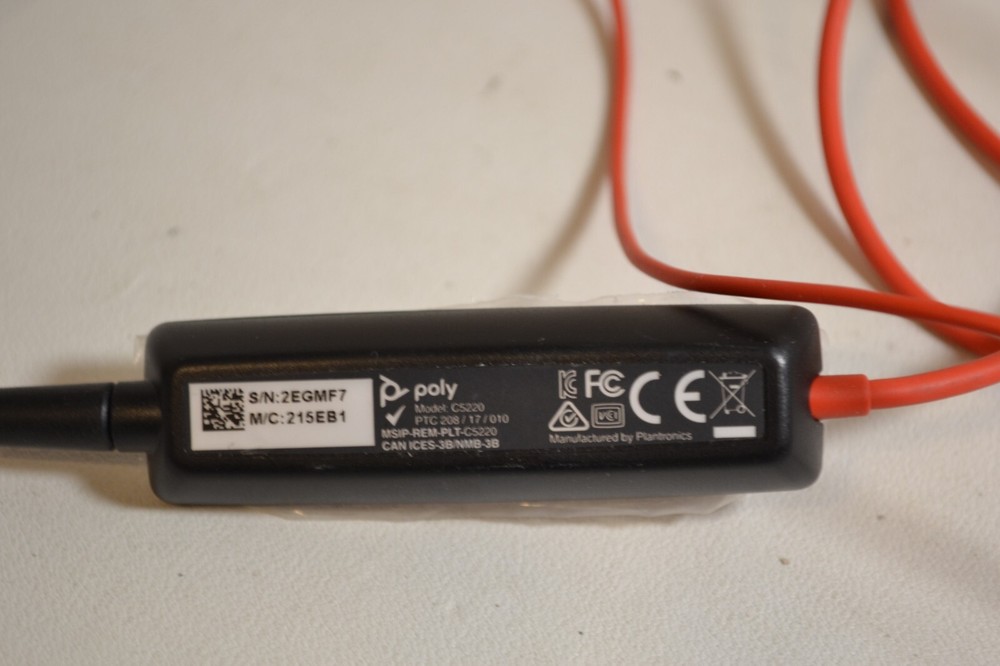 Plantronics C5220 Series Poly Wired Headset USB C & A In-Line Controller