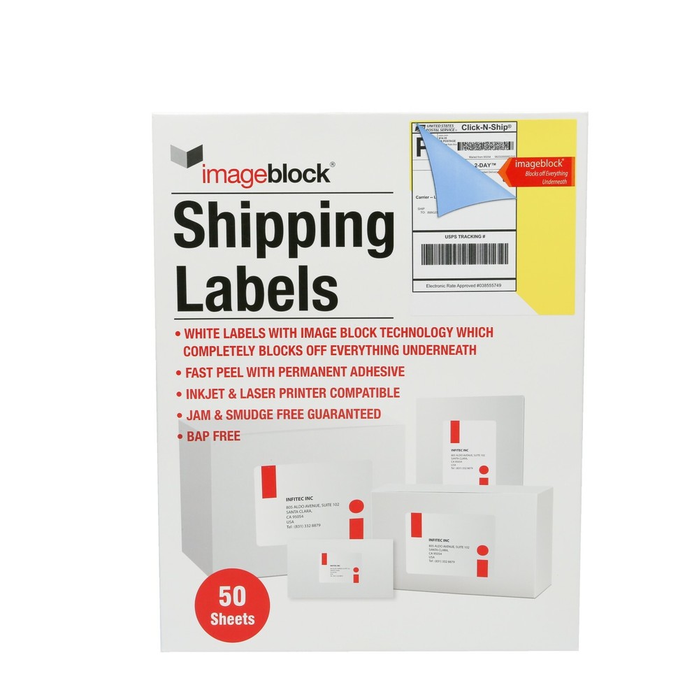 Infi-Touch 8.5x11" Labels Mailing Labels with ImageBlock Technology