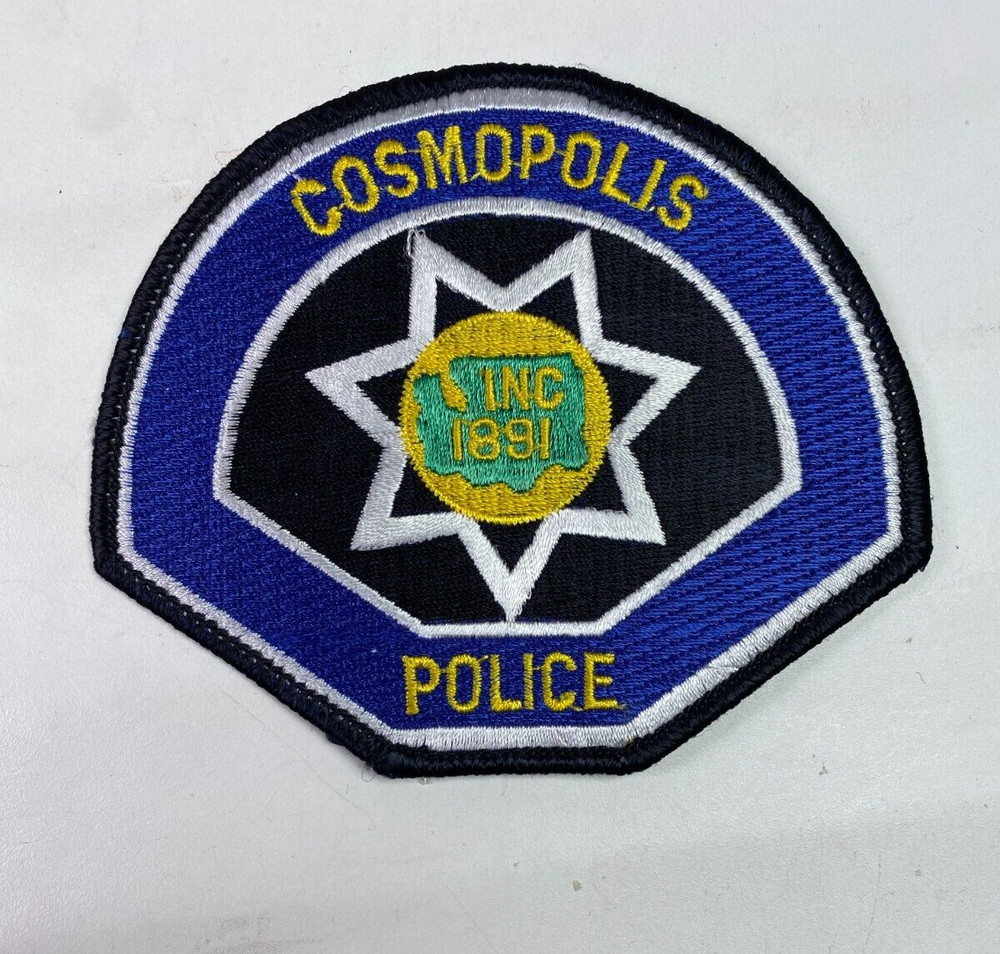 Cosmopolis Police Washington WA Patch J1