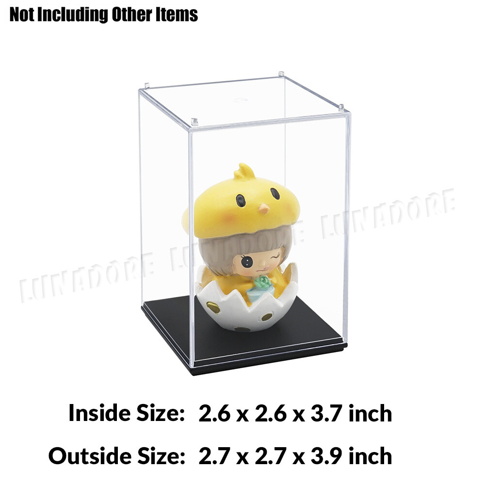 Small Acrylic Display Case Collectibles Box Dustproof 1/64 Diecast Action Figure