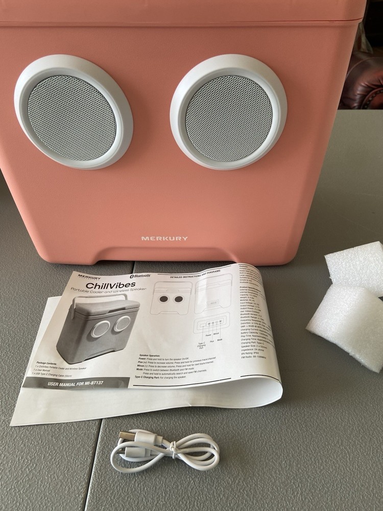 Mercury Chill vibes Portable & Wireless Speaker Cooler