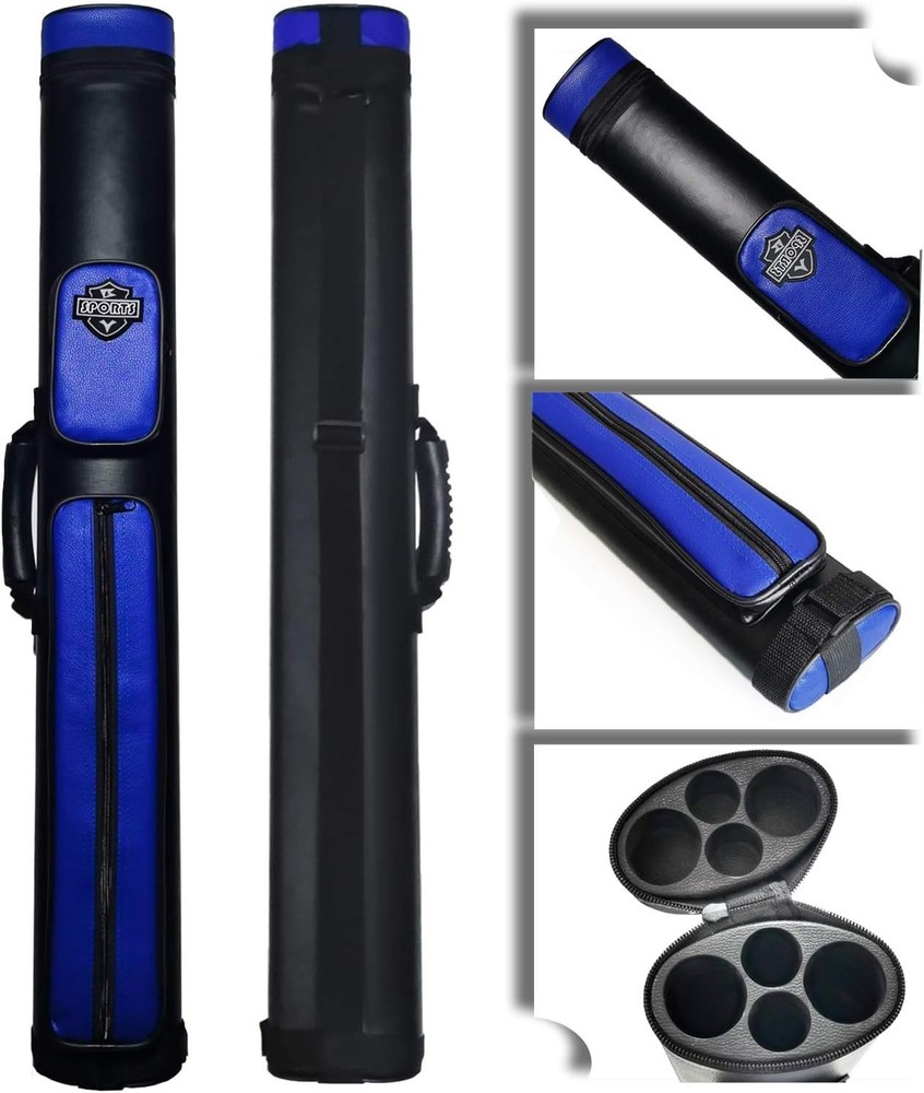Elegantly Crafted 2x2 Hard Pool Cue Case - Billiard Stick Storage
