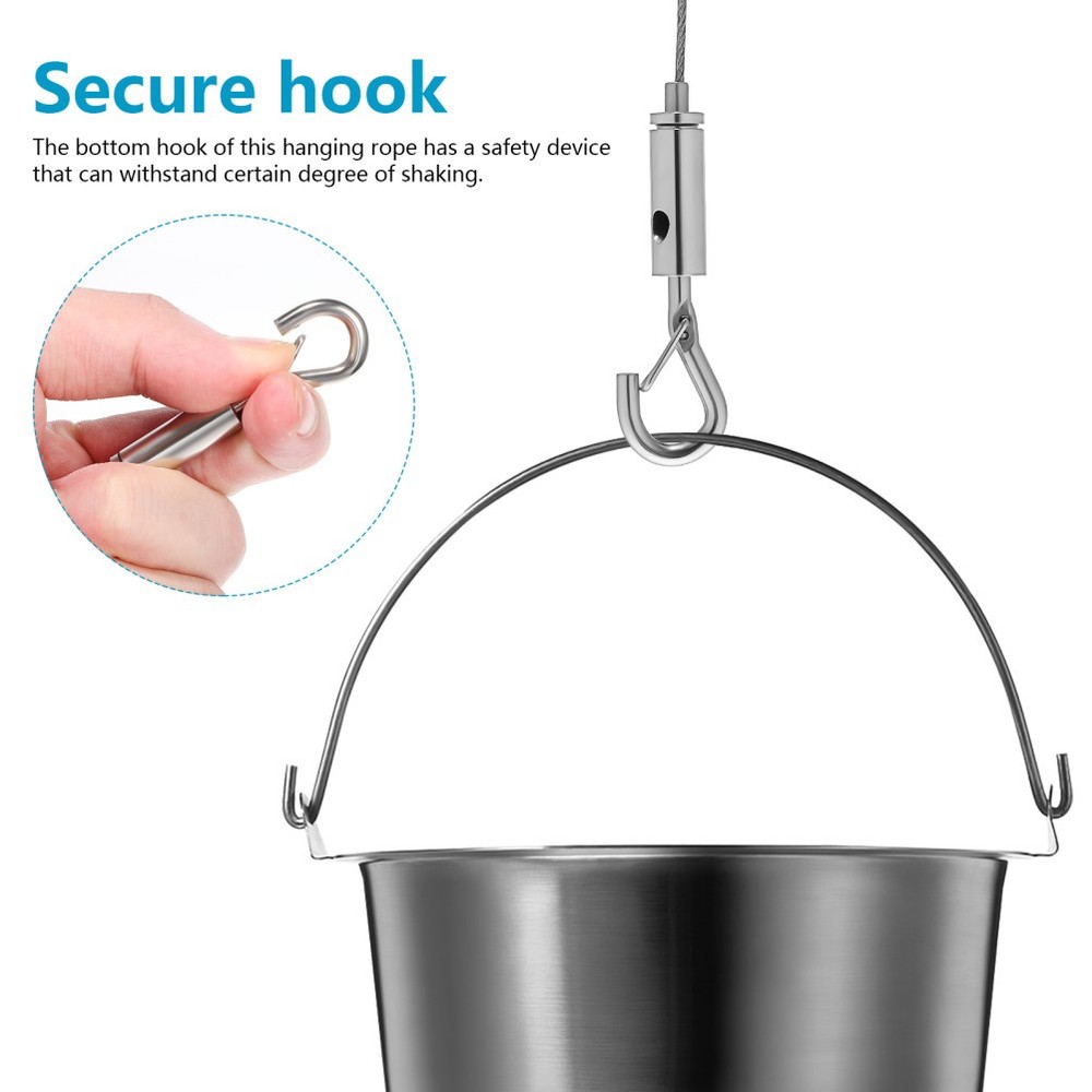 Heavy Duty Mirror Hanging Wire Stainless Grip Rope Set