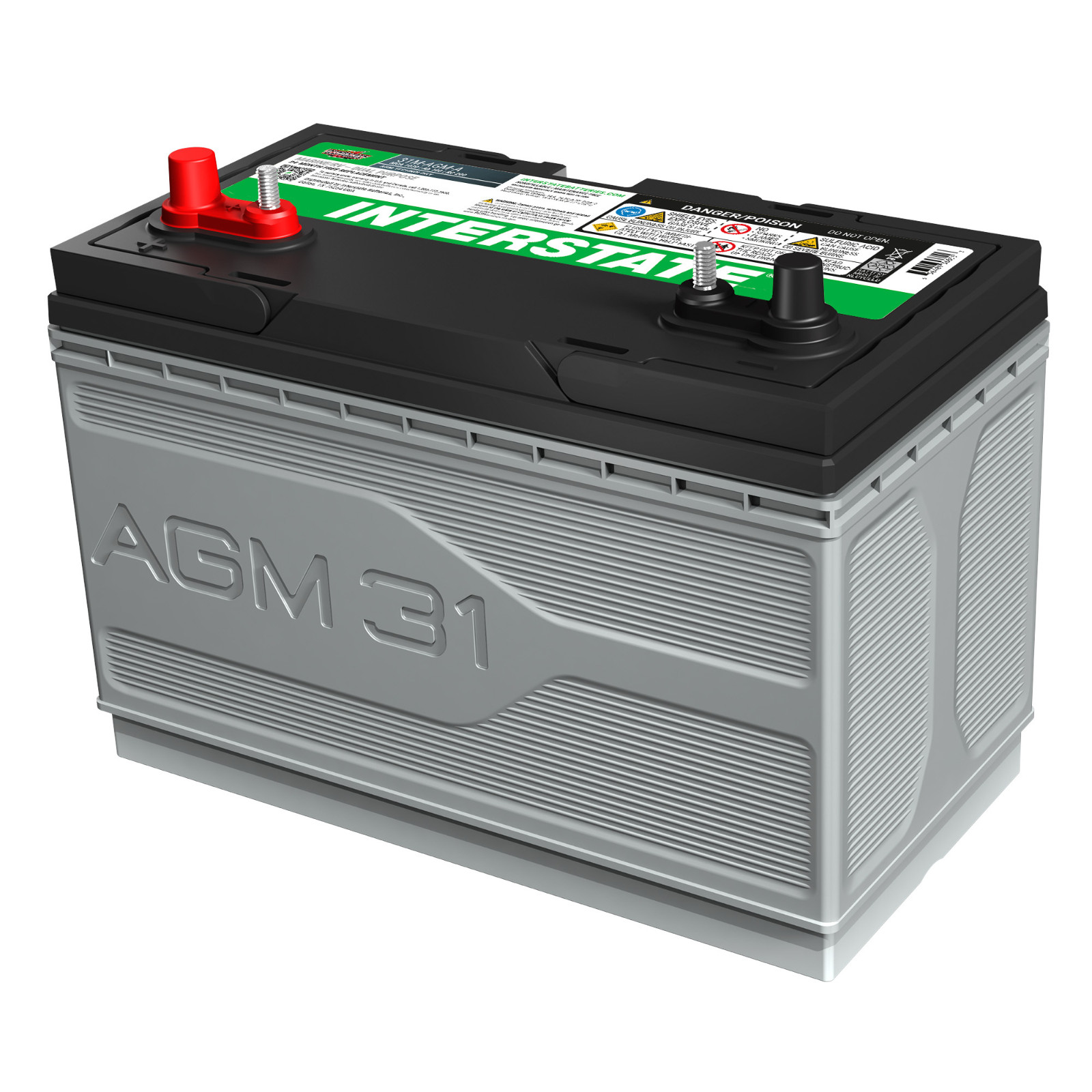 Interstate Batteries Dual Purpose AGM Marine Boat/RV Battery 12V 100Ah 825CCA