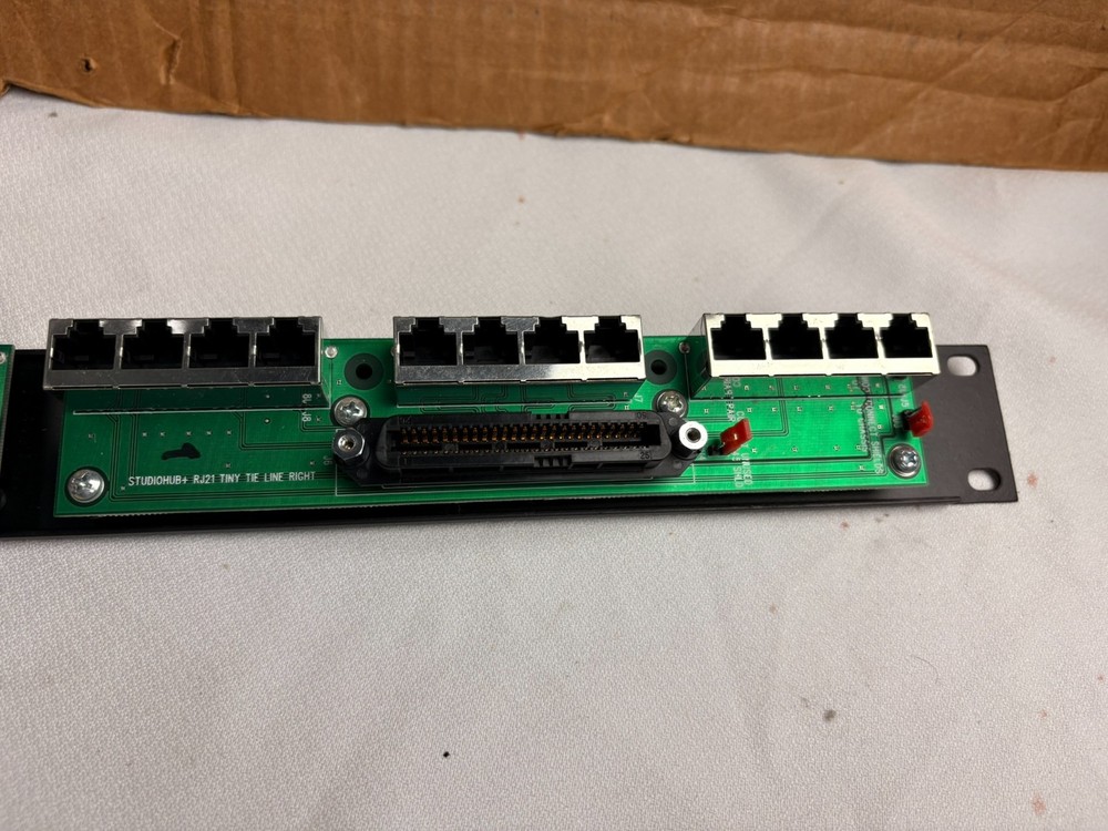 StudioHub+ RJ21 Tiny Tie Line Left Ethernet Panel 24-Port