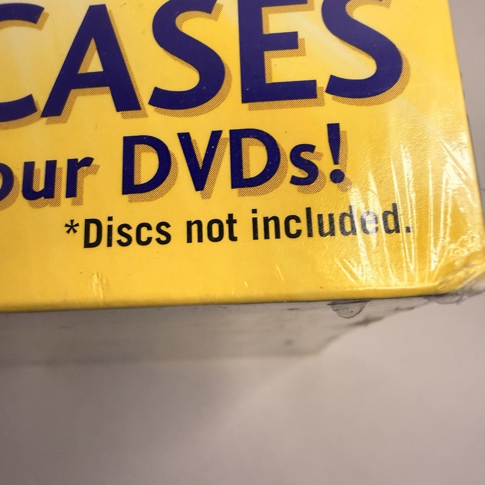 Memorex DVD Storage Cases 10 Pack Black Replacement w/ Software NEW