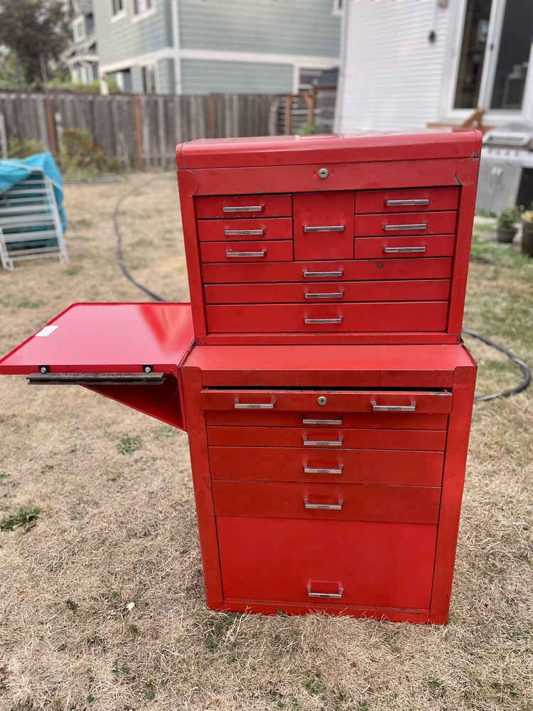 Rare Red Mac Tools MB510 16-Drawer Tool Chest.