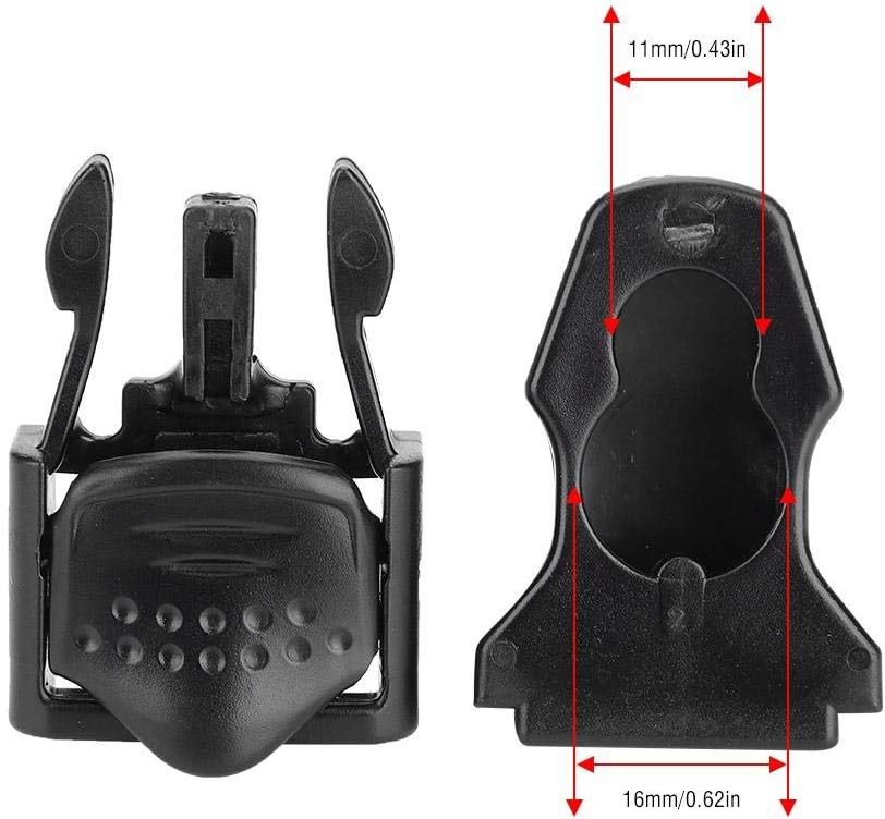 Adjustable Swimming Fin Flippers Diving Quick Release Buckles for A, Black
