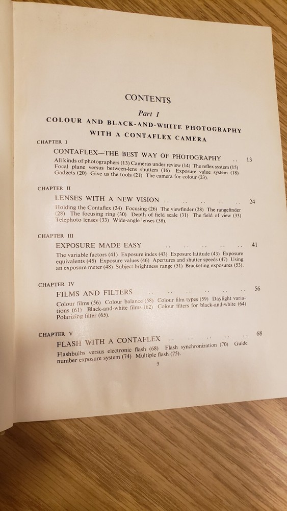 Contaflex Manual Complete Guide for Single Lens Reflex Camera, Edward S. Bomback