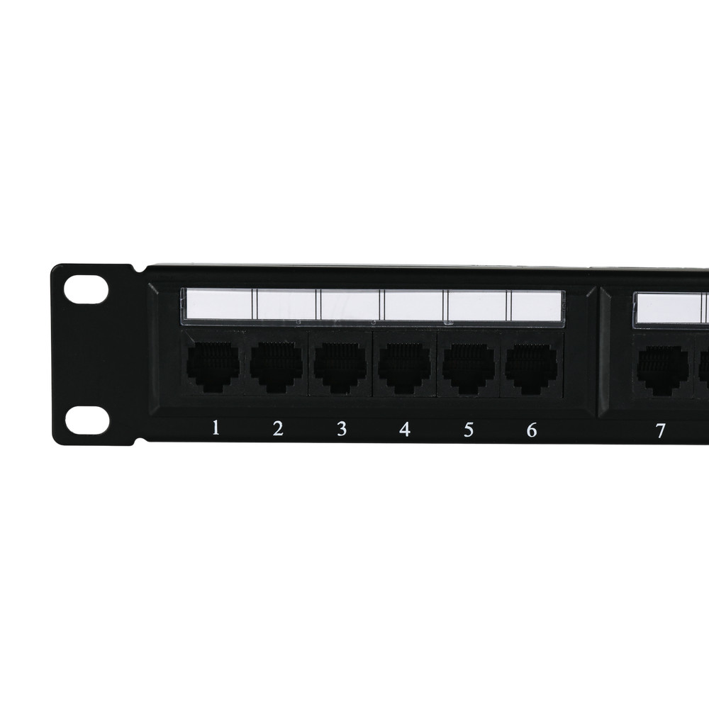 Cat6 24 Port Patch Panel Rack Mount - W/wire Management
