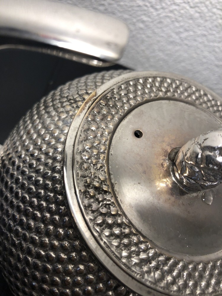 Vintage Silver Plated Tea Pot With Handle Made in India