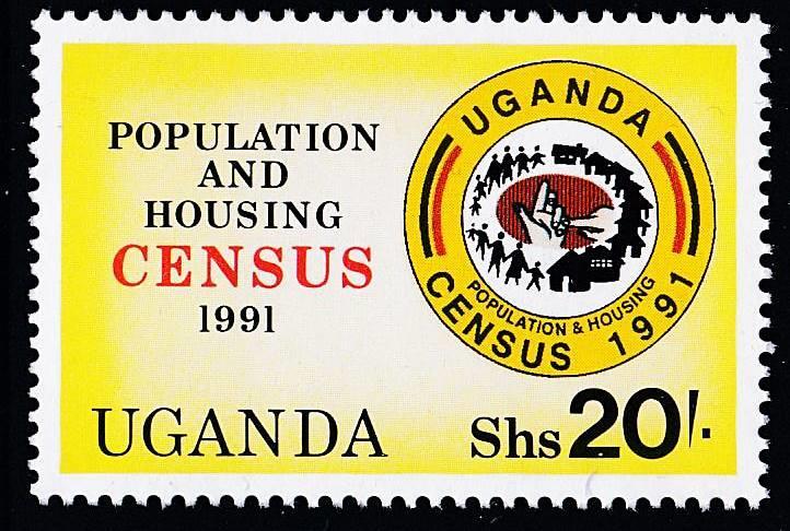 UGANDA 1990 CENSUS MNH  🅵🆁🅴🅴 🆂🅷🅸🅿🅿🅸🅽🅶