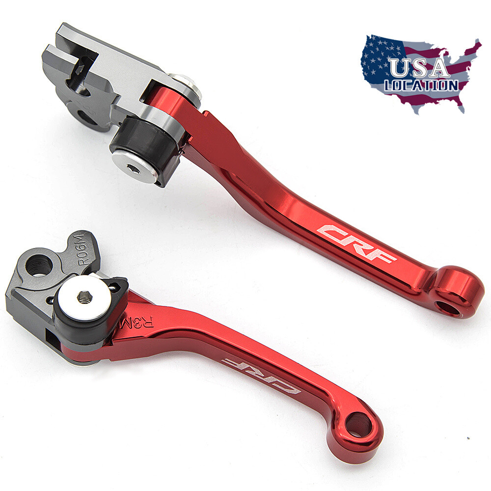Red For Honda CRF250R CRF450R CRF250X CRF450X CNC Brake Clutch Levers Dirt Bike