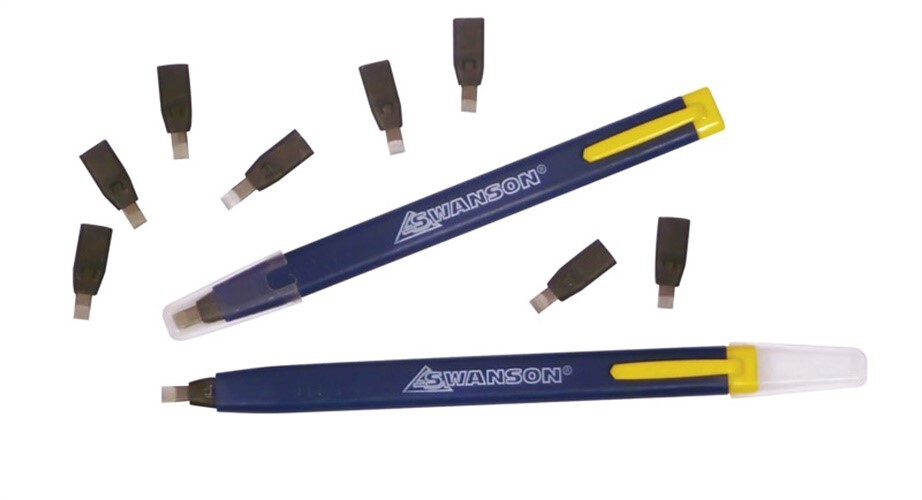 Swanson CP216 AlwaysSharp Refillable Mechanical Blue Carpenter Pencil