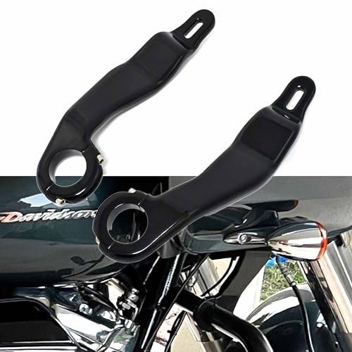 Americrusie Motorcycle Fairing Support Bracket Front Fairing Support Kit Black