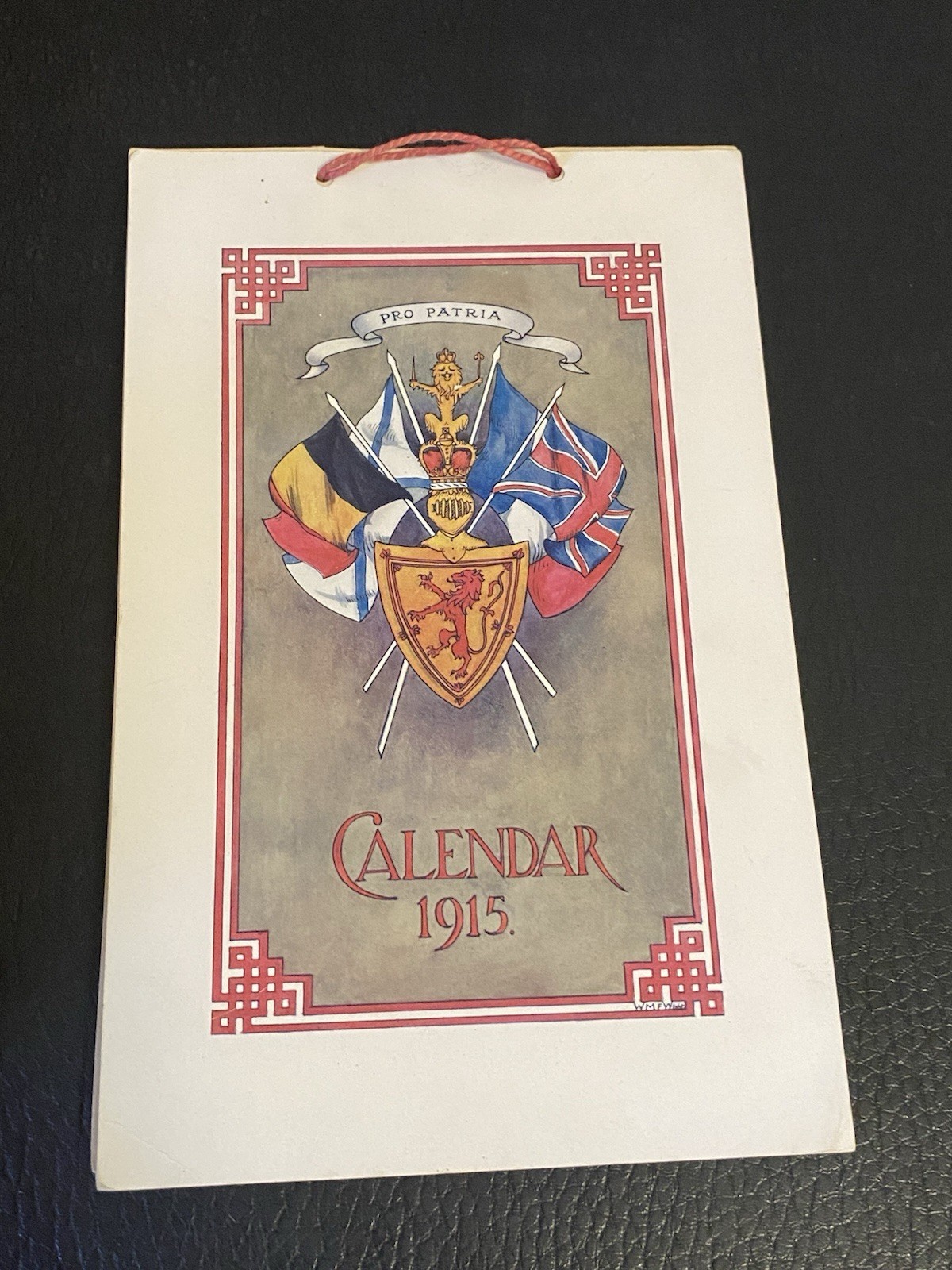 1915 BRITISH WWI WAR CALENDAR FOR SAILORS SOLDIERS CHRISTMAS FUND QUOTATIONS