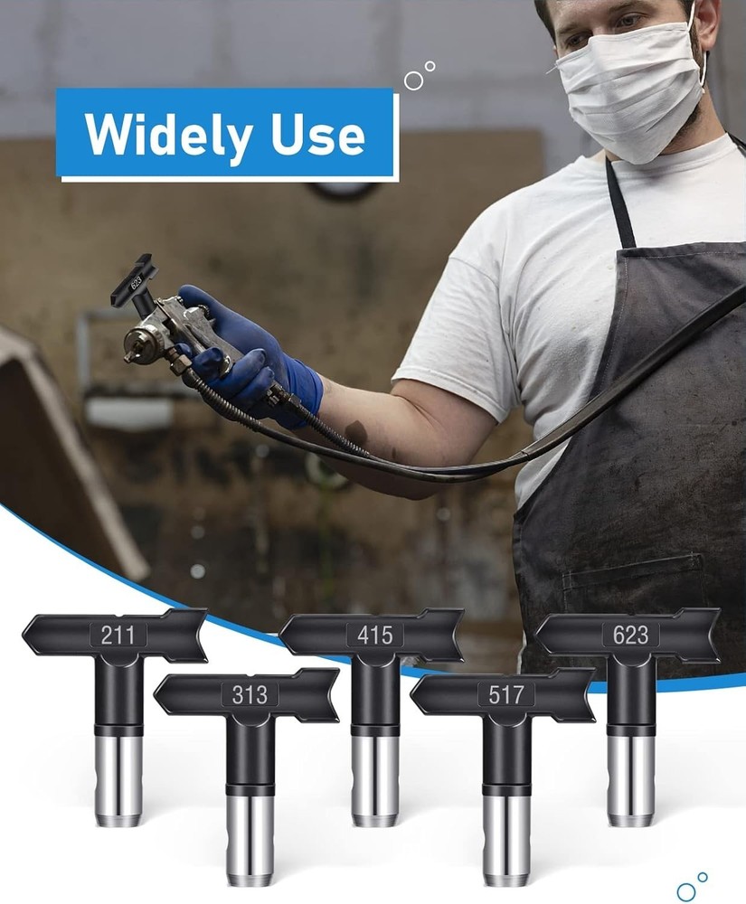 Reversible Spray Tips Set - 211, 313, 415, 517, 623
