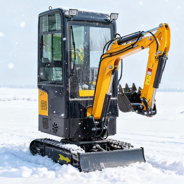 Local Pick Up 1.2 TON Mini Excavators With Enclosed Cab Crawler Mini Digger