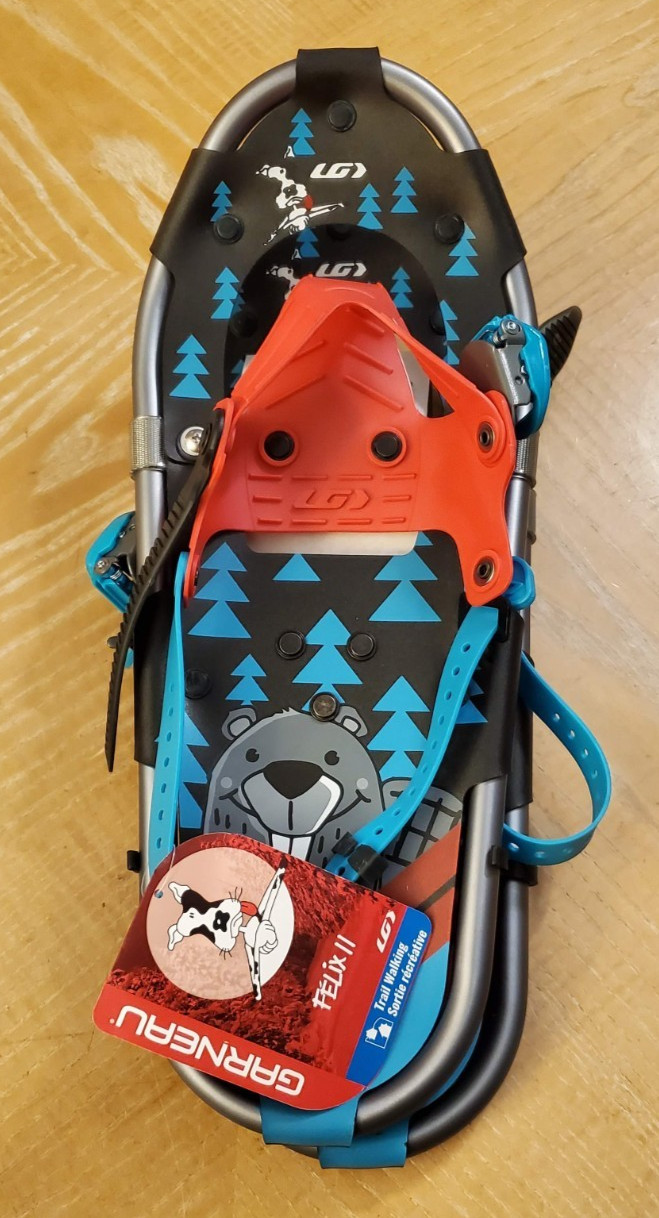 Louis Garneau Felix II 717 Children's Snowshoes 30-80lbs Black/Red