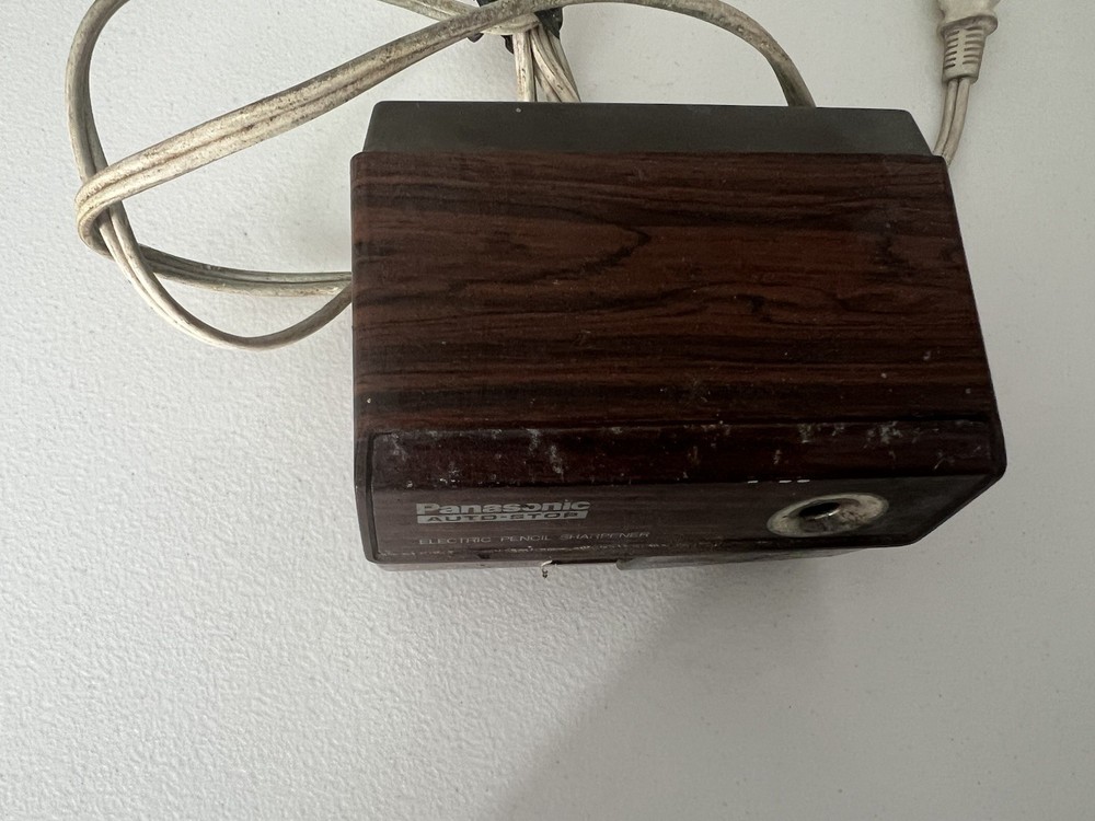 Vintage Panasonic auto stop electric pencil sharpener