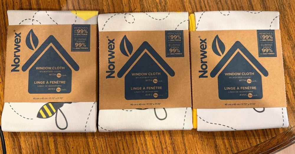 New Limited Edition Norwex Window Cloth Microfiber with BacLock