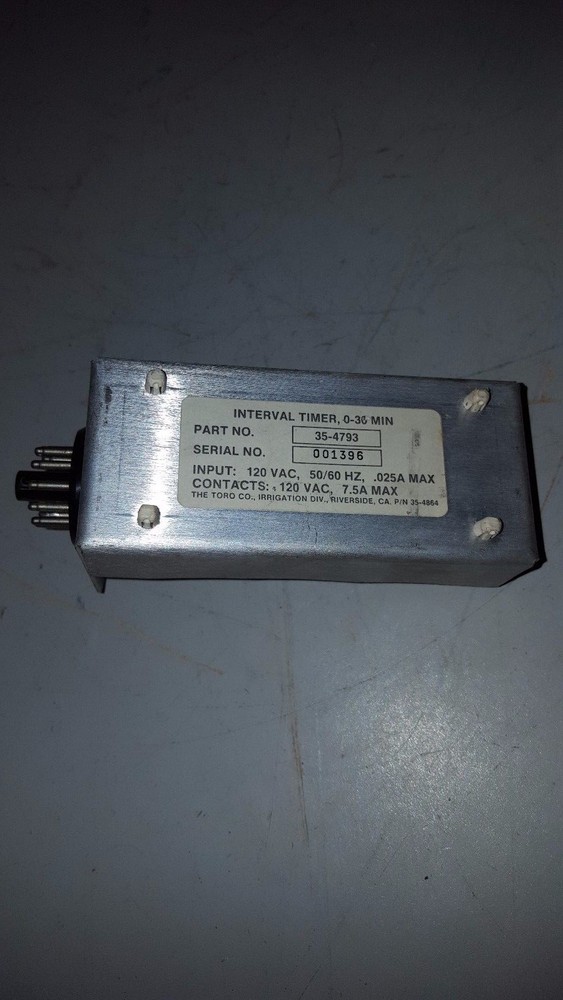 Toro Interval Timer, 0-30 Min, 35-4793