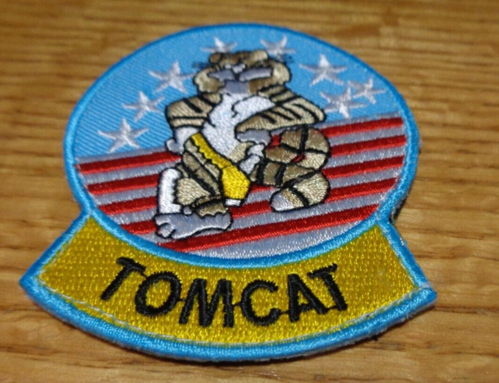 Tomcat F-14 Embroidered Hook and Loop Tactical Morale Patch 3 INCH NEW