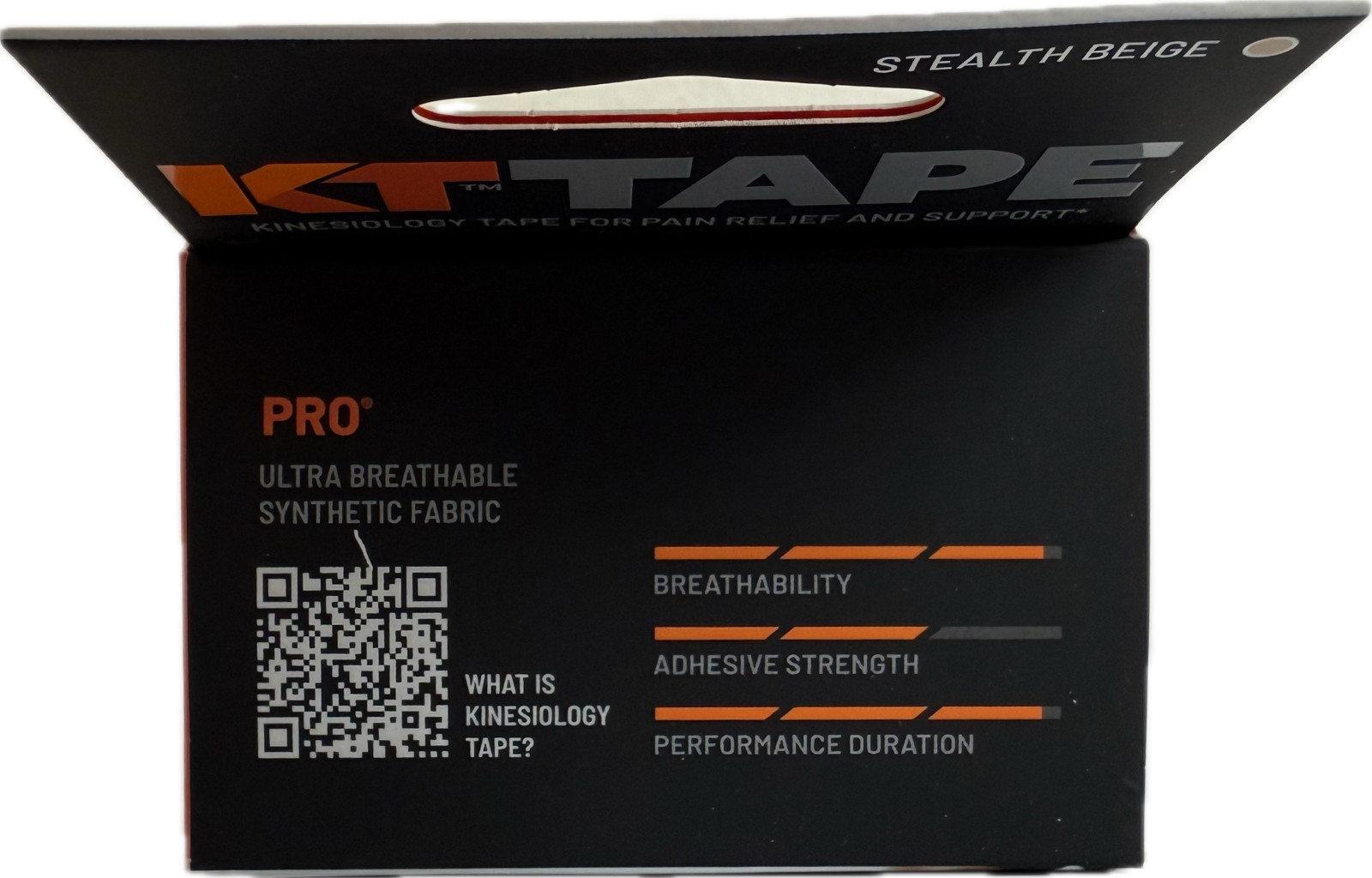4 Pk KT Tape Pro Extreme 20 Strip 10" Precut Stealth Beige (New in Box)