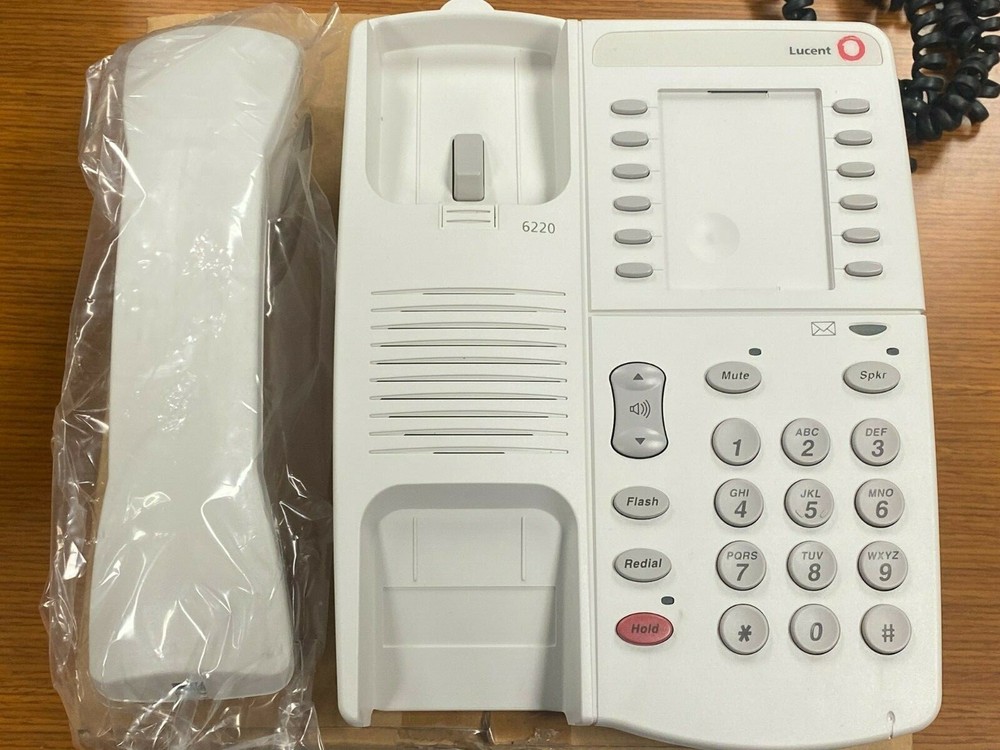 👀 NEW LUCENT TECHNOLOGIES 6220 ANALOG WHITE SPEAKERPHONE 6220A01R-264
