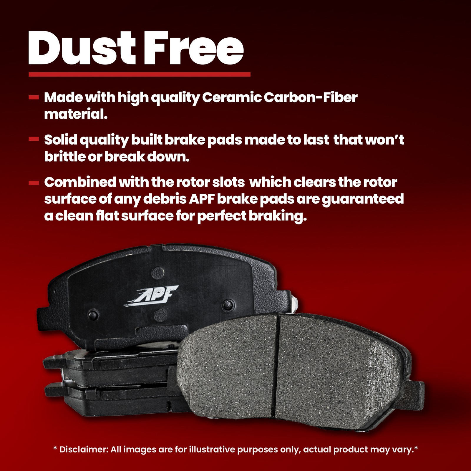 For INFINITI QX80 (14-20), Nissan Armada (17-22) F&R Ceramic Brake Pads