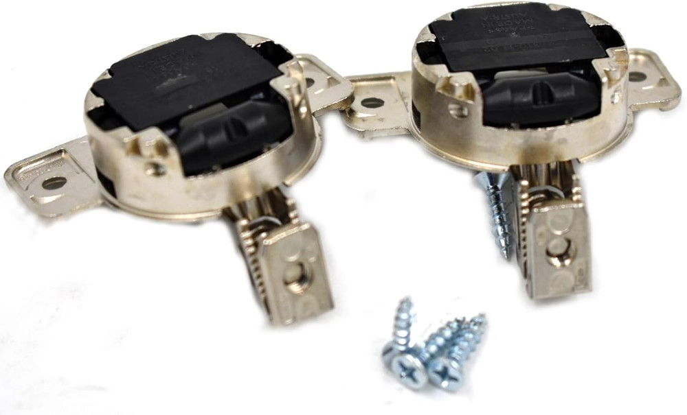 Compact 33 Hinge (Screw on Type) for Face Frame Cabinets with Screws -2 Pack
