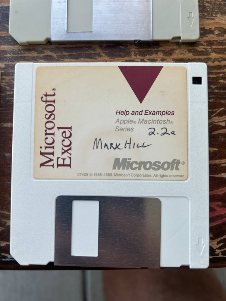 Vintage Microsoft Excel Macintosh Software 6-Disk Set Manuals Sampler