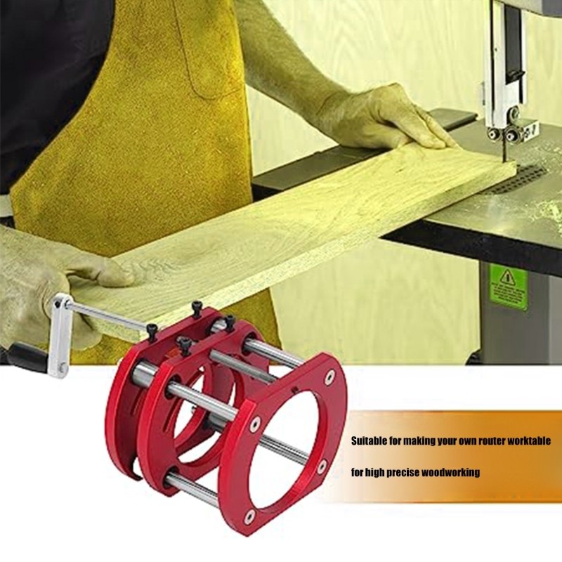 Precise Router Table Base Steel Column 51mm Lift Ranges Easy Installation