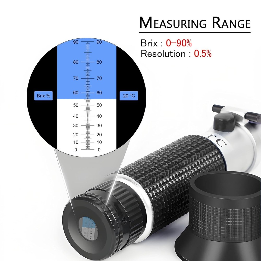 Professional Handheld Refractometer with Automatic Temperature Compensation