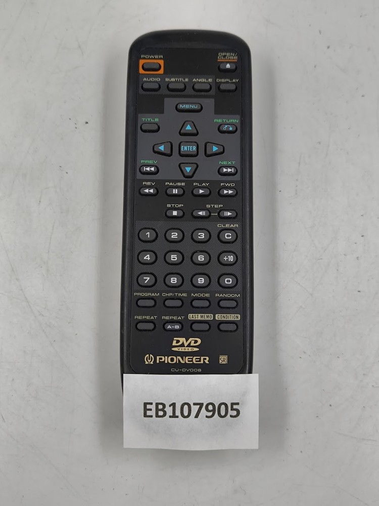 Pioneer CU-DV008 Remote Control - Working, Used, Dusty