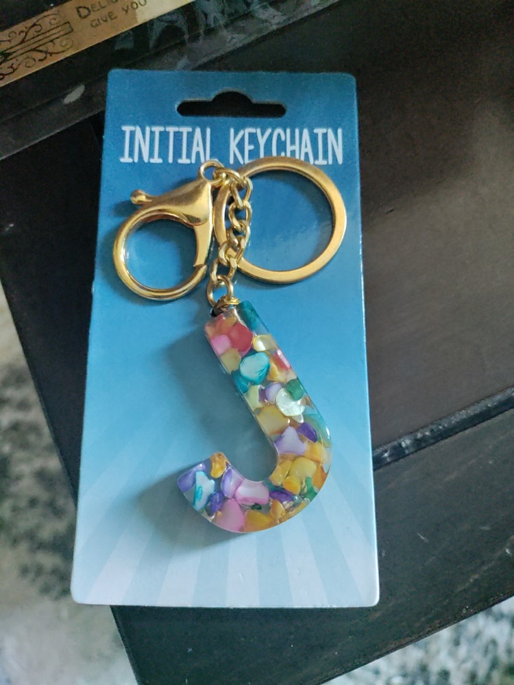 Kalan Letter J Initial Keychain NEW