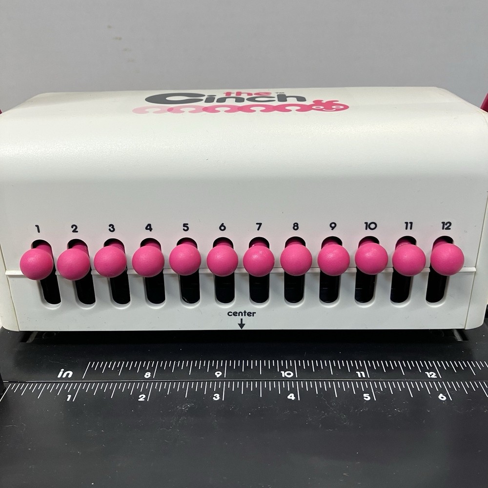 The Cinch Book Binding Machine Tool We R Memory Keepers USED Pink