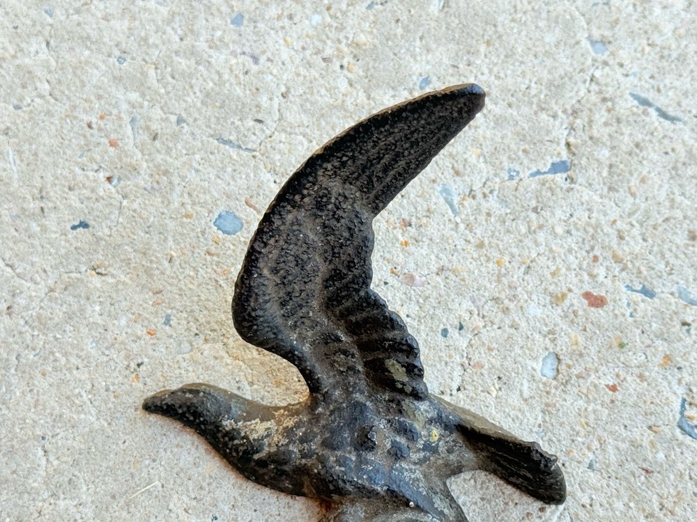 Antique Cast Iron Eagle Topper Early Original