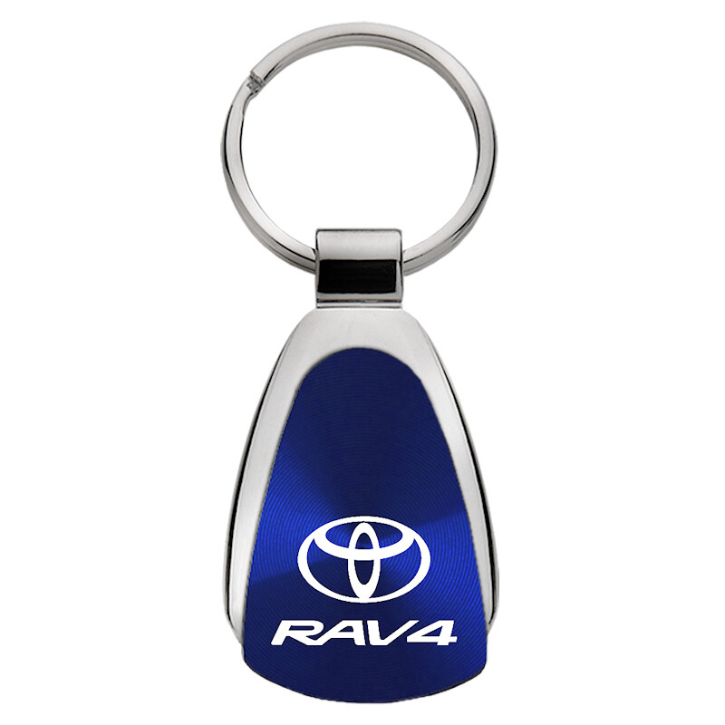 Toyota Rav4 Tear Drop Key Ring (Blue)